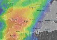 英国天气:英国预报暴雨，雨量为18毫米，地图显示洪水泛滥